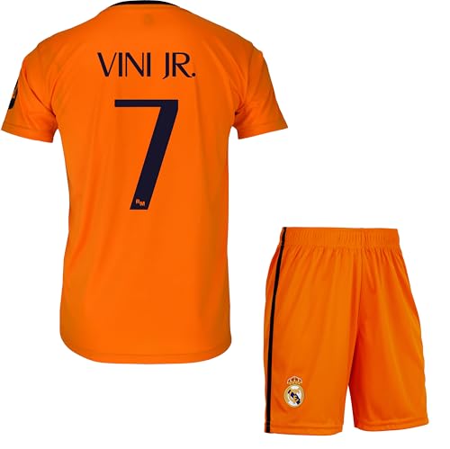 Real Madrid – Conjunto de fútbol – Camiseta corta Real Vinicius Junior – Colección oficial de 8 años