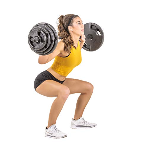 Club Quality 4-Weight Deluxe Barbell Set (Includes The bar)