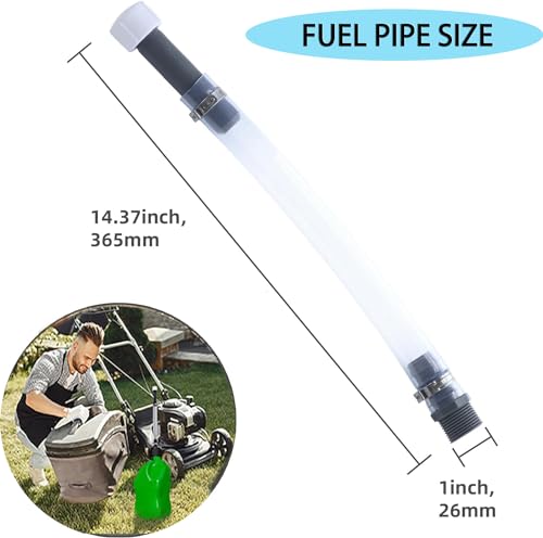 Racing Fuel Jug Hose, Fit 5 Gallon Gas Can, Utility Jug Spout and Nozzle, Perfect for Racing Fuel, Jegs Jugs, VP Gas Can，LC2 Jugs, Scribner Fuel Jugs, Black