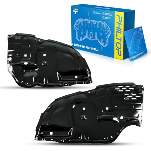 Image of PHILTOP TO1228130 TO1228131 Front Lower Engine Splash Shield Under Cover Compatible with 2005-2010 Toyota Avalon