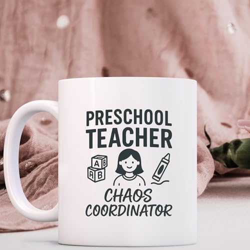 Preschool Teacher Gift Funny Mug Classroom Decor Appreciation Ceramic White Coffee Cup 11oz Microwave Safe Unique Educator Present by Captured Memory Art - Used condition - Image 5
