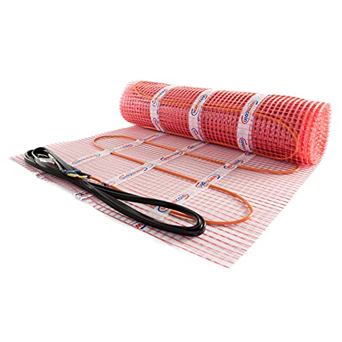 Calefacción por suelo radiante eléctrica 230 V 1,0 m² 160 W/m² – colocación en adhesivo para azulejos de compensación de mortero para diferentes revestimientos de suelos