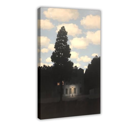 Impression sur toile L'empire des lumières Magritte décoration murale salon