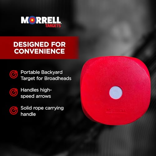 Image of Morrell High Roller Foam Archery Target, 6-Sided Cube w / 21 Bullseyes and Carry Handle - Portable Backyard Target for Broadheads, Field Points, Compound Bows and Crossbows