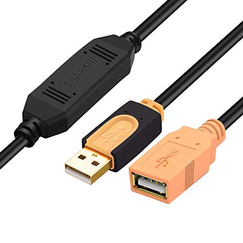 SNANSHI Active USB 2.0 Extension Cable 30 ft USB Extender/Active USB Cable Male