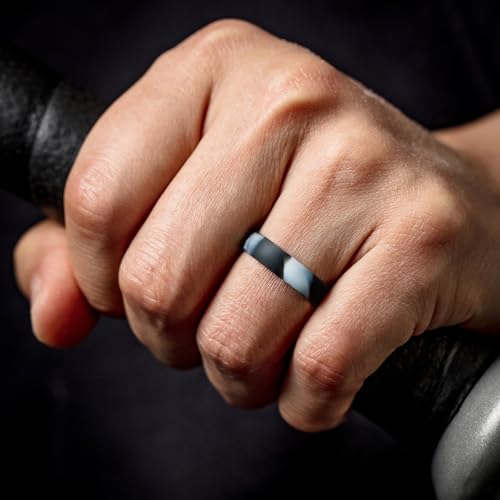 ThunderFit Unisex Silicone Wedding Rings, Rubber Engagement Bands by ThunderFit - Used condition - Image 5