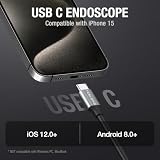 Dual Lens Endoskopkamera mit Licht, Teslong Endoskopkamera kompatibel mit iPhone 15 und Android...