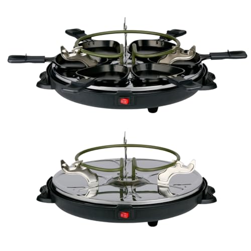 Raclette 800W 8 Pers. Plaque amovible antiadhésive All Ride – Image 3