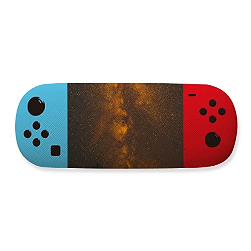 Étui de rangement pour lunettes orange foncé rigide pour homme et femme
