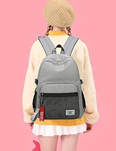Mygreen Classic Backpack Haversack Travel School Bag Student Simple Daypack Bookbag (Gray) #TOP3