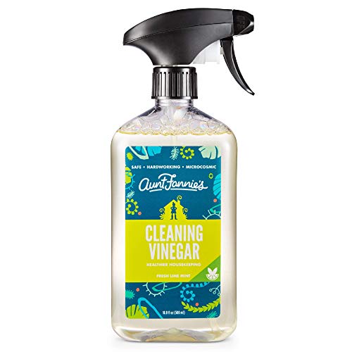 Aunt Fannie's (Fresh Lime Mint) Purpose Cleaning Vinegar 16.9 ounces Multipurpose Surface Spray Cleaner, 16.9 Fl Oz (Pack of 6), 16