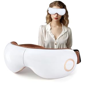 Healthrelife Masseur pour les yeux avec chaleur, vibration et musique massage vibrant pour détendre les yeux