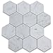 12 3" inch hexagon marble tiles