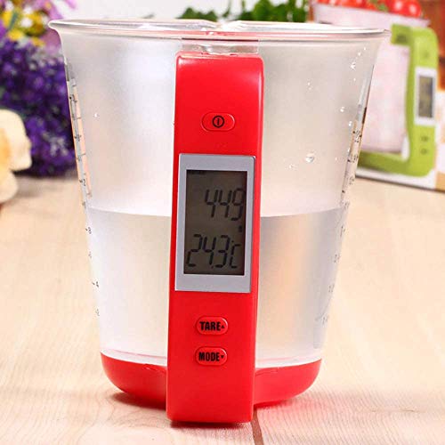 Ausuky Measuring Cup Kitchen Scales Digital Beaker Libra Electronic Tool Scale With Lcd Temperature And Weight Display (Green) #TOP5