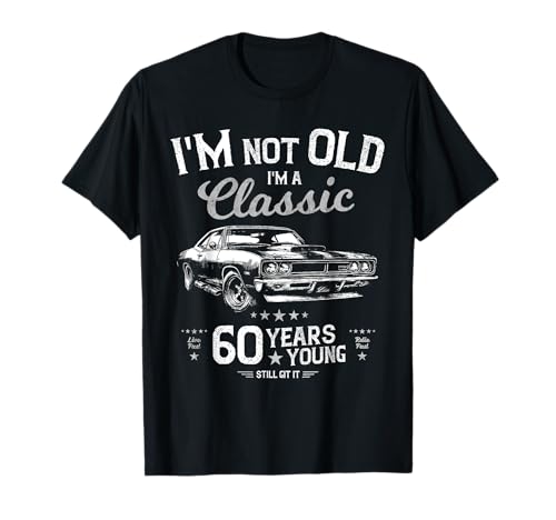 Divertido muscle car retro vintage para hombre, 60 cumpleaños, no soy viejo Camiseta