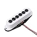 LYWS White Guitar Single Coil Pickup Neck Position For Strat Invader Type