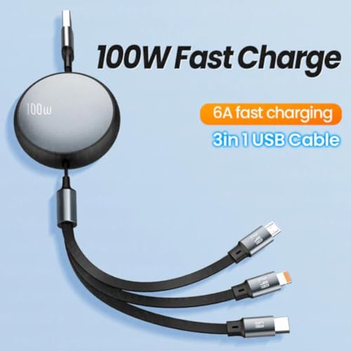 king shine Pro 3 in 1 Cable - USB Type A, C - Image 7