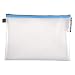 Exacompta 34150E -Une pochette à fermeture éclair en plastique souple Eva 30/10ème 21x29,7 cm, couleur aléatoire