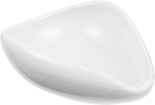 SHERCHPRY Recipiente de té Cha He de porcelana blanca, cuchara de té suelta de porcelana, cuchara creativa de cerámica para presentación de té de