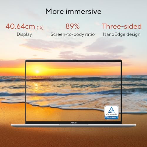 Image of ASUS Vivobook 16 (2026), AMD Ryzen AI 7 445, AMD Radeon iGPU, 16GB RAM, 512GB SSD, FHD+, 16 inch, (40 cm), Windows 11, M365 Basic(1 Year)* Office 2024, Cool Silver, 1.88 kg, M1607GA-MB029WS, Co-Pilot+ PC