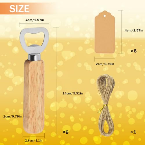 Sanpink NBT-001 Bartender Bottle Openers, Beer Bottle Openers, Cider, Soft Drinks -Wood Handle Handheld thumb #1