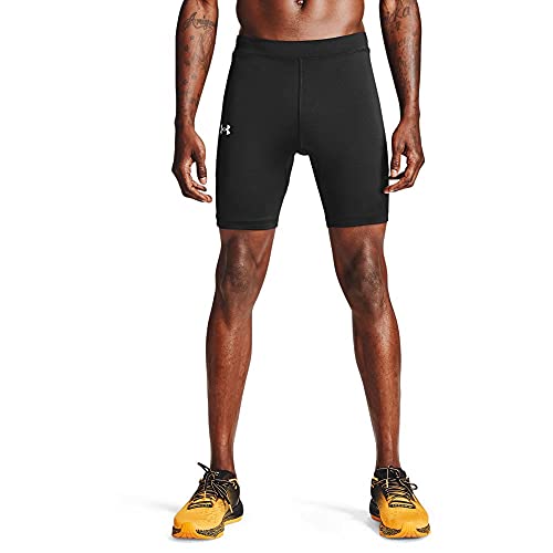 Under Armour UA Fly Fast HeatGear 1/2 Tights, Calzamaglia Uomo, Nero (Black/Black/Reflective (001), SM