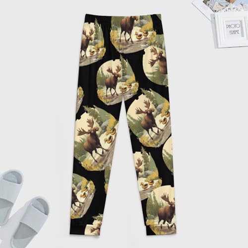 Duck Moose Men's Pajamas Pants Lightweight Sleep Lounge Pant Pjs Bottoms Casual Sleepwear4
