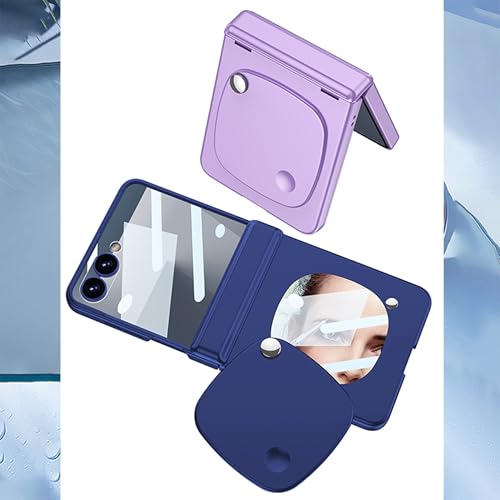 Image of BOUNCEBACK Back Case Cover for Samsung Galaxy Z Flip 7 5G | Magnetic Hinge Protector | Hidden Mirror | Ultra Thin Cover Case for Z Flip7 - (Polycarbonate | Black)