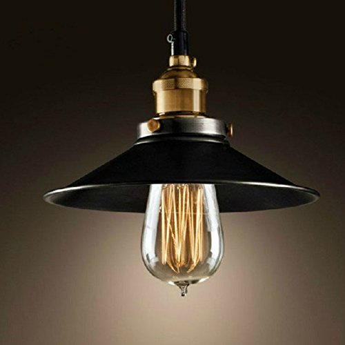 Nclon Industrial Vintage Retro Lámpara de techo,E27 Enchufe Creativo Simple Lámpara colgante Comedor Lámpara colgante Exclud de la bombilla-30CM