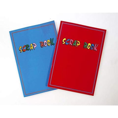 A4 Scrap Book Red/Blue (One picked at Random) Cover