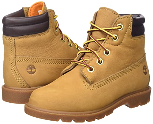 Timberland Unisex 6in Water Resistant Basic (Junior) Fashion Boot, Wheat, 38 EU
