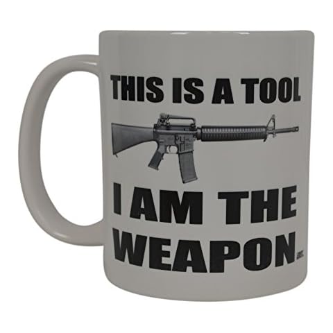 Best Funny Coffee Mug Tool Weapon 2nd Amendment Pro Gun Novelty Cup Great Gift For Men Hunter Hunting Cover