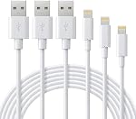 ilikable iPhone Charger Cable, 3 Pack 3ft 6ft 10ft MFi Certified Lightning Cable, Compatible with iPhone 13 12 11 / XS/XR/X/ 8/7/ 6s / SE, iPad mini/Air, iPod, Airpods - White
