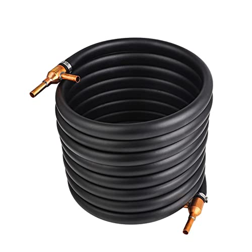 Wort Heat Exchanger Counterflow Chiller With Copper Tubing, Beer Coiling Cooler Wine Cooling Manchine Homebrew Tools Pure Copper for Floor Heating