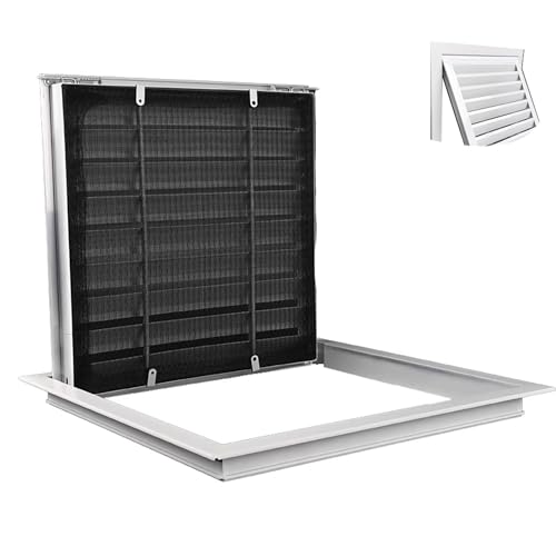 Panel de acceso con malla antipolvo para proteger la ventilación de la cocina