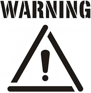 Warning Stencil 24" Parking Lot Blacktop Marking .060 Thick USA Made One Piece Reusable Template for Shopping Centers Parking Lots and Airports by Marketing Holders