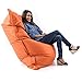 LIVEDECO - Pouf Géant XXL Intérieur et Extérieur Orange BiG52