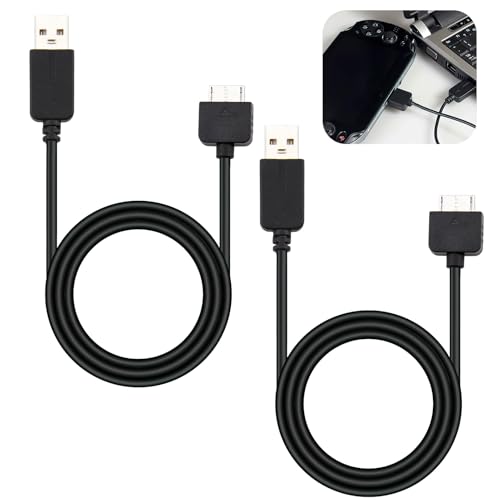 MxyVrix 2 Stück USB-Lade- und Datenübertragungskabel für PlayStation Vita, PSVita 1000, 1,2 Meter,Datenübertragung USB Stromkabel für PS Vita 1000, für Synchronisierung und Aufladung