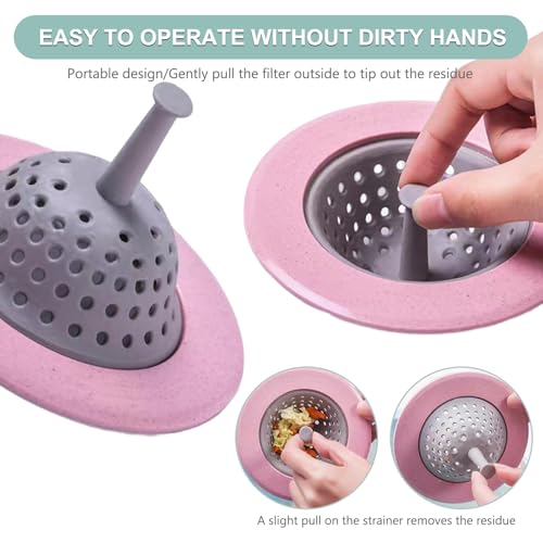 Colador para fregadero de cocina, plástico suave 3 pulg miniatura 3