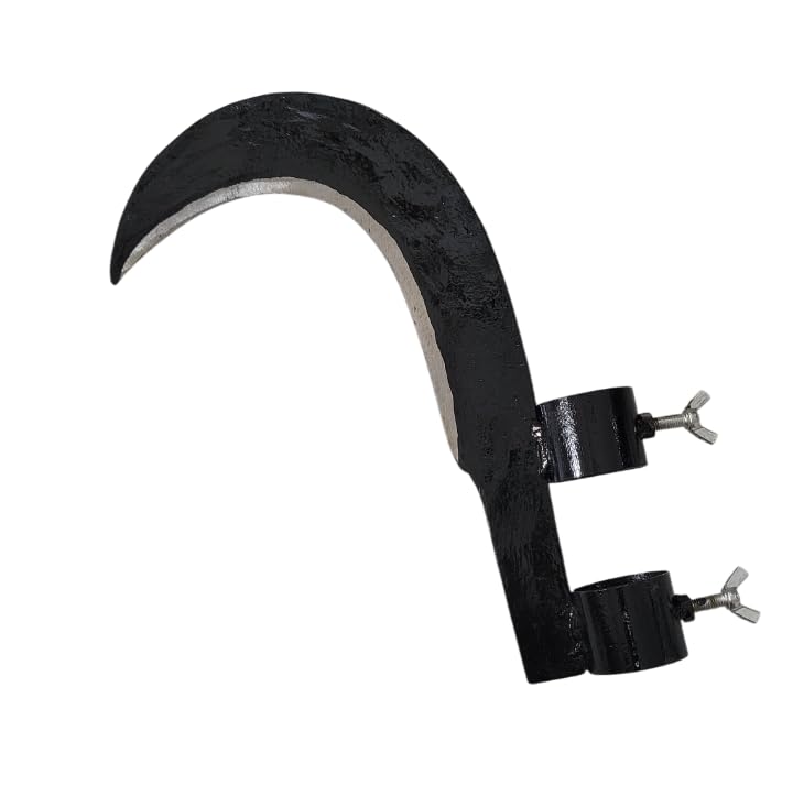 Image of Kahara Heavy Coconut Plucker | Grass Sickle Cutter Head for Grass, Weeds, Gardening, Harvesting and Farming | Grass Sickle for Tree Branches | Grass Cutter Tools (Material : Heavy)