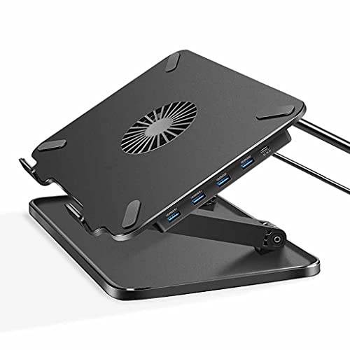 Stand de portable avec ventilateur et 4pcs titulaire de tablettes de bureau Argento