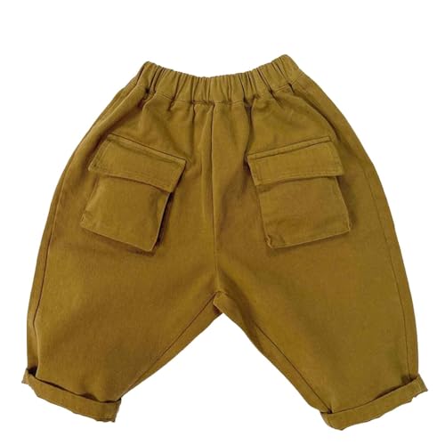 Boys Casual Cargo Pants for Daily Wear Comfortable Trousers for Outdoor Activities Perfect for Ages 1-7 Versatile