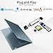 pTINKS Enhanced 3-in-1 USB Card Reader. Connectivity for SD, SDHC SDXC, Micro SD, Micro SDHC, Micro SDXC and USB - Compatiable with iPhone 15+ Pad MacBook Samsung S24 (Silver)