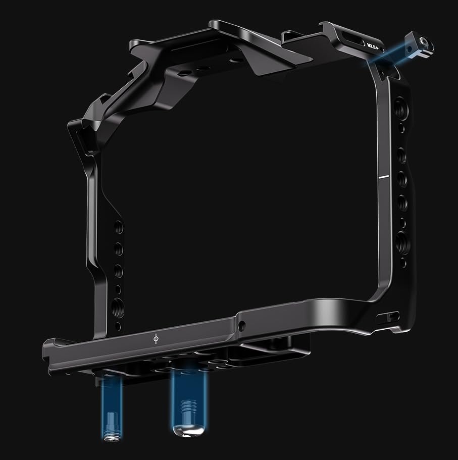 Image of Leofoto Z8 Camera Cage, for Nikon Z8 and Z8 with MB-N12 Battery Grip, ARRI, Cold Shoe, Arca Compatible (Cage)