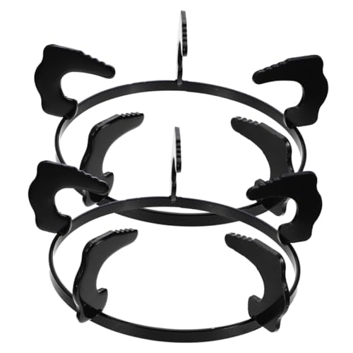 IWOWHERO 2 Piezas Soporte Antideslizante para Olla de Cocina Resistente y Estable para Estufa de Gas Soporte Metálico Duradero Compatible con Quemadores Estándar