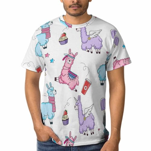 Tee Shirt Rose Alpaga Homme Finition Anti-Déformation à Col Rond