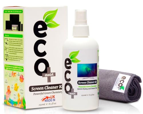 Ecomoist KIT De Nettoyage 250Ml + Serviette en microfibres extra fines 100% de fines herbes Aucun produit chimi
