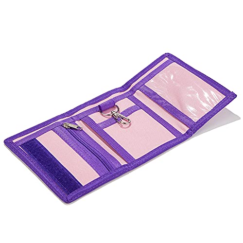 Leyeve Wallet,Kids Christmas Gifts,Birthday Gifts Wallet,Kids Wallets For Girls,Rfid Trifold Canvas Outdoor Lovely Cartoon Wallet For Kids-Wallet With Magic Sticker - Unicorn #TOP4