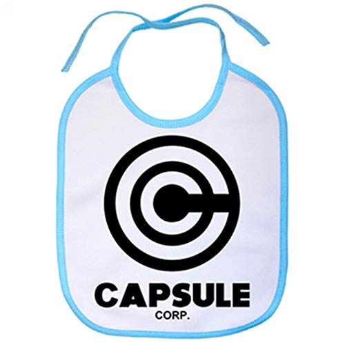 Diver Bebé Bavoir motif Dragon Ball Capsule Corp bleu ciel