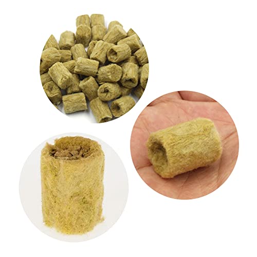Gativs Steinwolle 50 Stück Steinwolle Anzucht Rockwool Cube Steinwolle Plugs Steinwolle Pflanzenstopfen Steinwolle Cube Hydroponic Sämling Steinwolle für Die Aussaat Steinwolle Würfel Anzuchterde